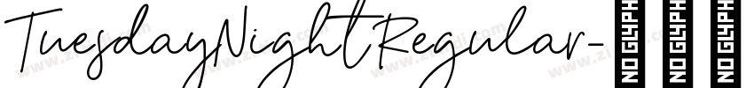 TuesdayNight Regular字体转换